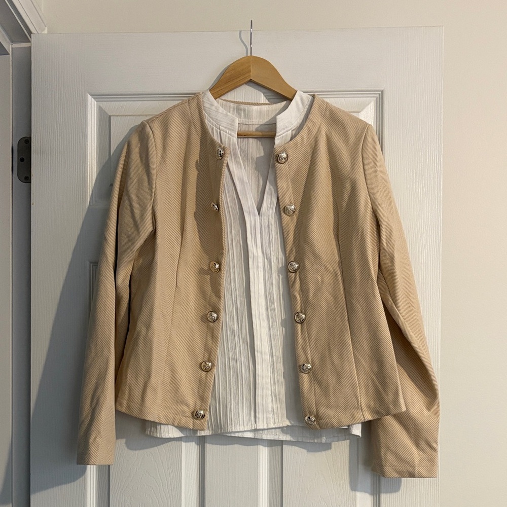 Women's Tan Polyester Jacket